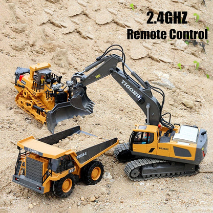 Camion de Chantier Télécommandé 1:20 – Pelleteuse, Bulldozer ou Benne RC