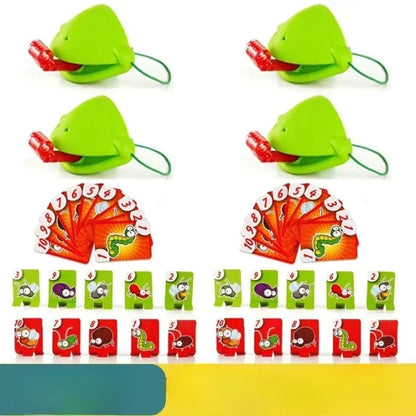 Jeu de Société Masque Grenouille – Jeu Amusant Familial avec Langue Léchante