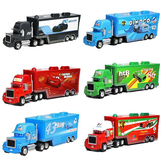 Camion Disney Pixar Cars – Modèle 1:55 (Lightning McQueen, Mack, Jackson Storm)