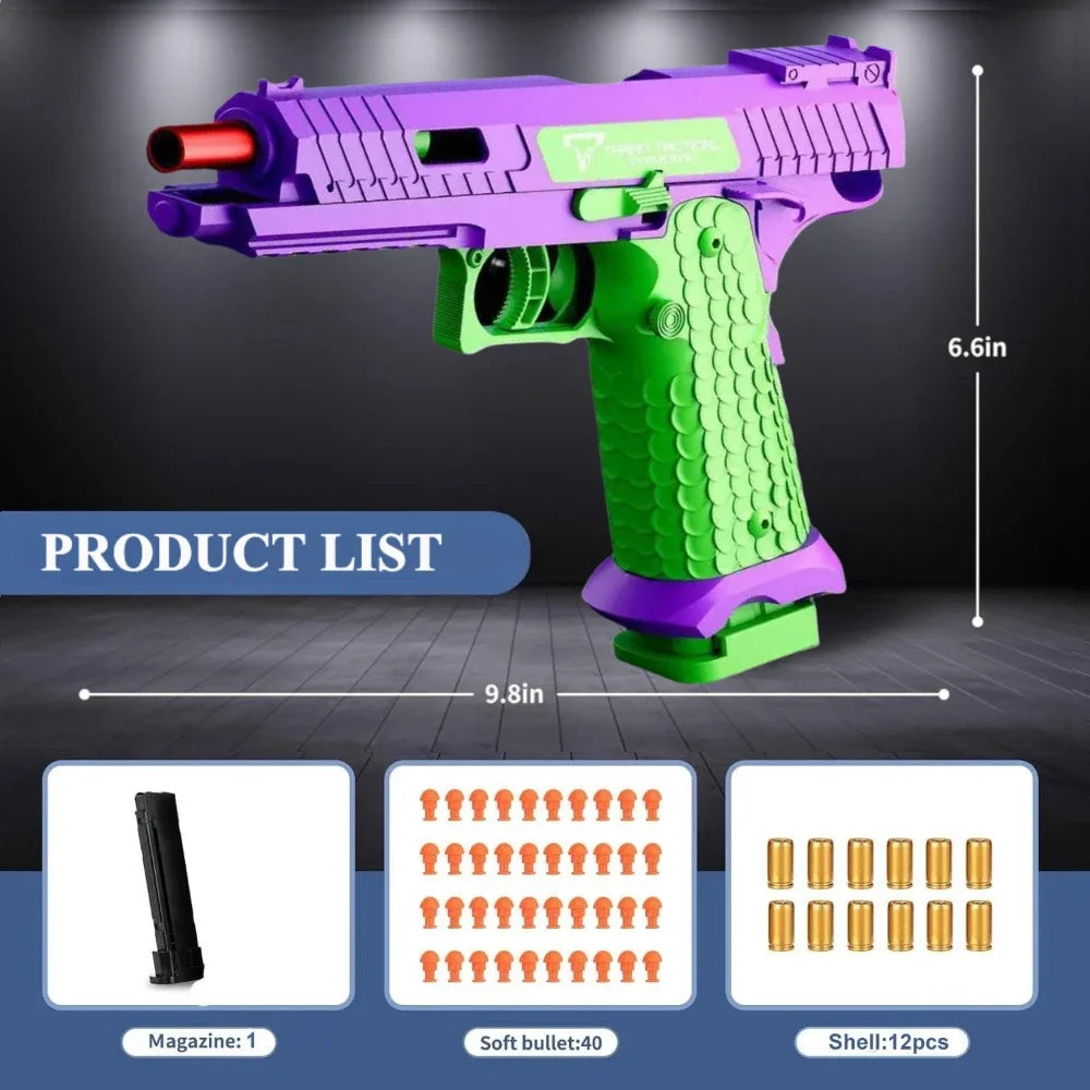 Pistolet Jouet SIG17 à Douilles Éjectables – Modèle Réaliste pour Enfants