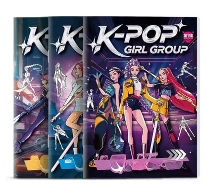 Livre de Coloriage Demon Hunter K-Pop – Cadeau Créatif pour Enfants et Adolescents