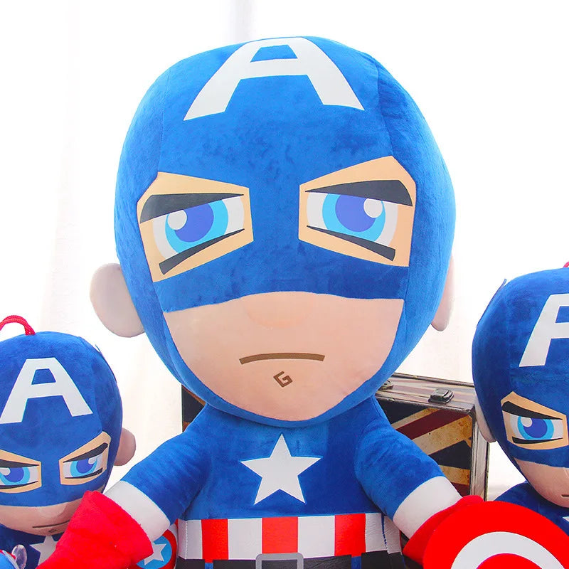 Peluche Héros Marvel 27 cm – Spiderman, Iron Man ou Captain America