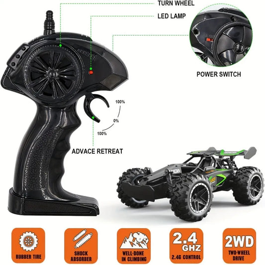 Voiture Télécommandée Haute Vitesse 1:18 – 15 km/h, Drift et Anti-Collision