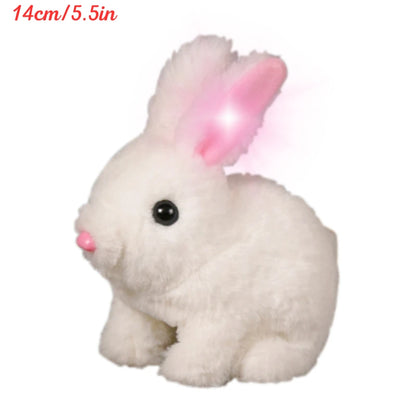 Lapin Interactif Électrique – Peluche qui Marche et Remue les Oreilles