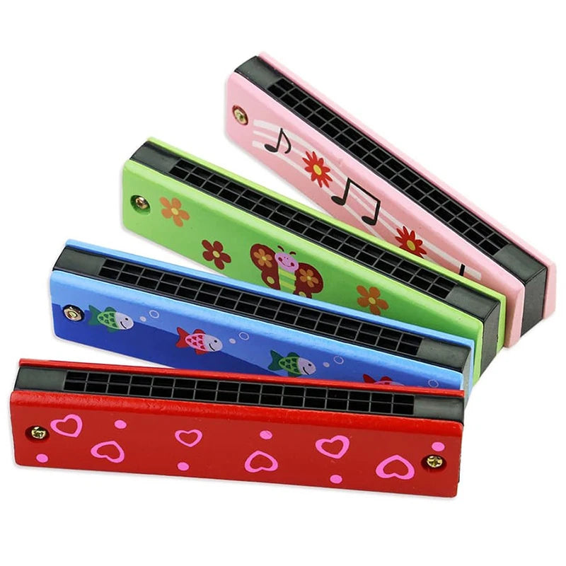 Harmonica en bois pour enfants – Instrument musical éducatif