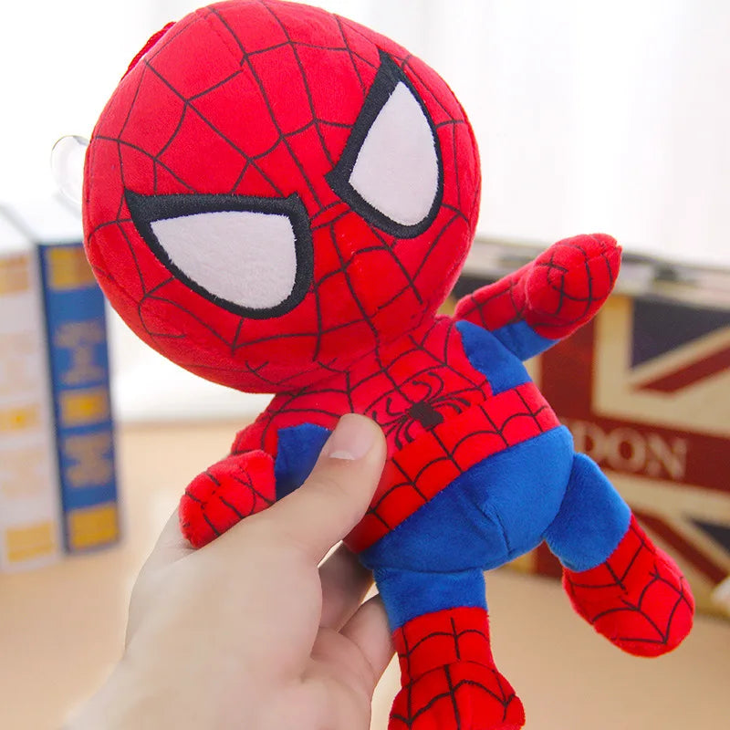 Peluche Héros Marvel 27 cm – Spiderman, Iron Man ou Captain America